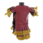 Roman Legionary Pteruges Leather Tunic (Red)