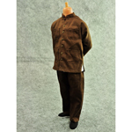 Traditional Asian Tang Cloth Set (Brown)