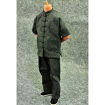 Traditional Asian Tang Cloth Set (Grey)
