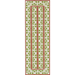 Borders for victorian floor tiles - green leeves (24,5cmx8cm) 