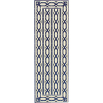 Frises pour sol beige motifs bleus (24,5cmx8cm)   