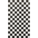 Azuleros square Wall Tile - Black & white (28cmx17cm)   