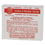 Morphine Tartrate Solution Packing Box (Red)