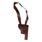 Funda marrón efecto cuero para Mauser C96 con correa