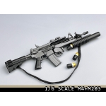 M4 Assault Rifle with M203 Grenade Launcher (Grey)