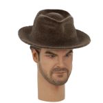 Flocked hat (brown)