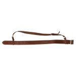 Leather service belt with shoulder strap or Leather Sam Browne belt (brown)