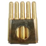 Metal 5-round stripper clip for Arisaka Type 38 rifle (gold)