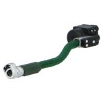 Pilot oxygen hose with bayonet connector and sheath