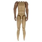 Articulated body with muscular rubber seamless arms
