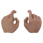 Caucasian male hands