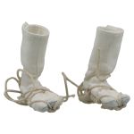 White tabi socks with braided soles