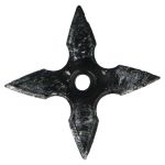Metal shuriken ninja throwing stars (black)