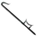 Metal hook swords (black)