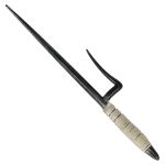 Ring-handled kunai / kunai with ring (metal) (black)