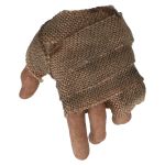 Main gauche avec bandage effet sali