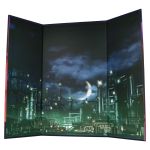 Futuristic gas plant industrial-themed diorama backdrop