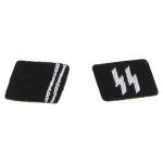 Waffen-SS Sturmmann collar tabs (Black)
