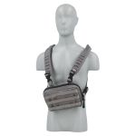 Harnais de poitrine tactique léger avec poche administrative (Gris)