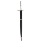 Ringwraith sword, metal with scabbard (weathered metal finish)