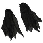 Tattered voile rags / shredded veils (black)