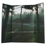 Fond illustré forêt allemande 1945 pour diorama