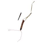 Couteau de combat M3 en métal avec étui M6 en cuir (Argent)