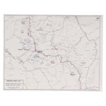 Paper topographic map (Western Front)