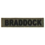 BRADDOCK name tape (Olive Drab)