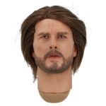 Headsculpt with realistic hair