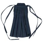 Hakama pleated Japanese skirt-pants striped fabric with himo ties
