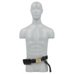 Leather belt with cartridge loops U.S. Cavalry belt buckle