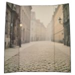 Illustrated backdrop for Vienna street diorama (Sepia)