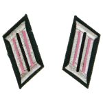Pair of Panzer commander collar tabs (metal)