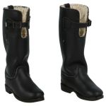 Royal Air Force Model 1936 leather strapped flying boots (Black)