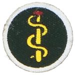Insigne de manche Wehrmacht service médical avec serpent d’Esculape