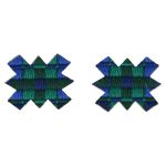 Black Watch tartan shoulder patches (Navy blue)