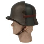 German M16 Stahlhelm metal helmet with Stirnpanzer brow plate