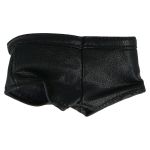 Short black leather-look shorts, Yuna Final Fantasy X-2 style
