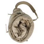 Rolled military sleeping bag (Beige)