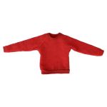 Red long-sleeve sweatshirt