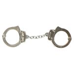 Pair of metal handcuffs