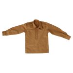Camicia di servizio marrone senza tasche da infilare