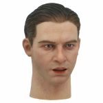 Michael Wittmann headsculpt, open mouth, slicked-back hair