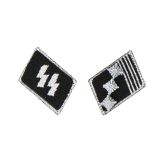 Hauptsturmführer collar tabs