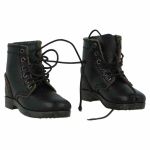 Deutsche Schnürschuhe aus schwarzem Leder