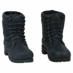 Schwarze hohe Schnürstiefel