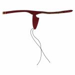 Roter Westerngürtel in Lederoptik mit linkem Holster und Patronen
