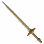 Persisches Langschwert mit gealtertem Bronze-/Gold-Finish