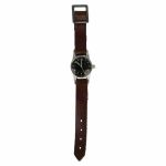 Orologio da pilota tipo Hanhart con cinturino in pelle marrone
